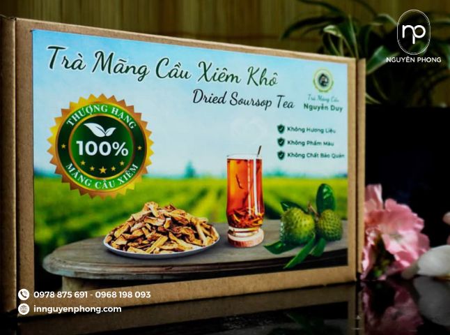 mẫu tem nhãn trà mãng cầu giá rẻ